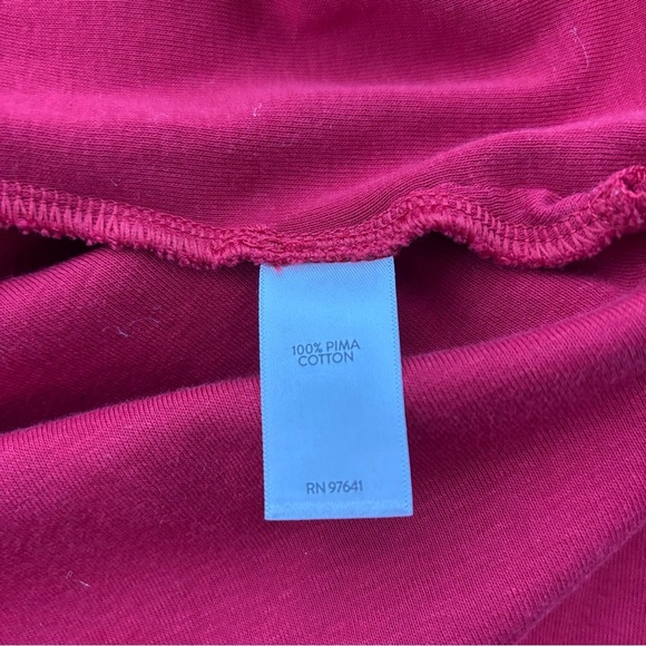 J.Jill Pima Crew Neck High Low Tee Long Sleeve Women's Small Cotton Basic - Picture 7 of 13